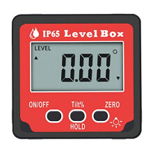Digital Angle Gauge with Magnetic Base Lock 0.2 Accuracy Dual Mode Large LCD Digital Protractor
