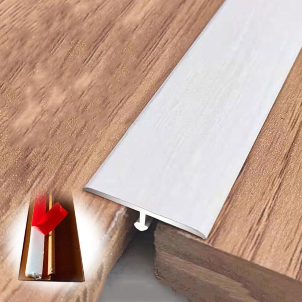 Floor Transition Strip White Maple Finish 2.5Cm Self Adhesive Door Threshold Trim For Laminate Flooring 9045646511023