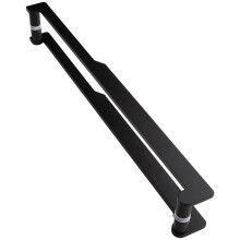 29 Inch Barn Door Handle Matte Black Heavy Duty Dual Sided Pull Handle for Interior Exterior Doors