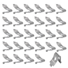 35 PCS Stainless Steel Shelf Clips for Cabinets, Adjustable Metal Shelf Supports, Tool Installation