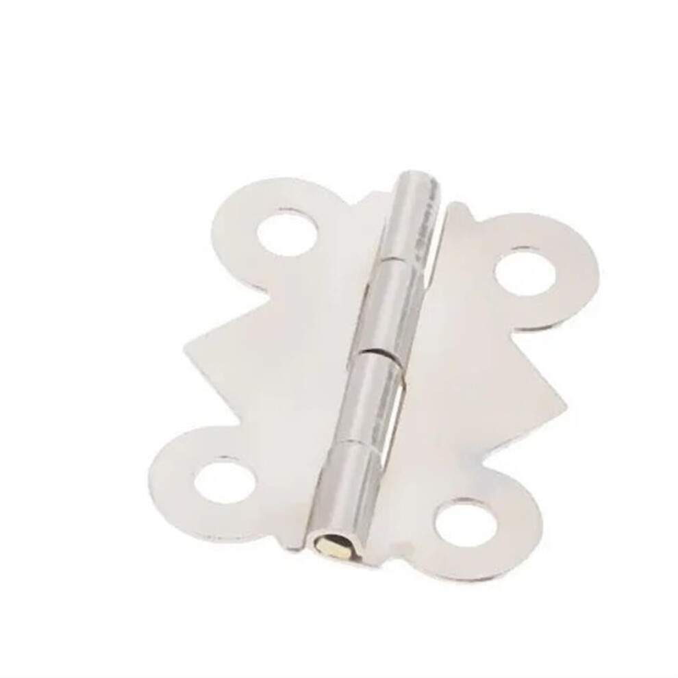 Heavy Duty Zinc Alloy Cabinet Hinges 25X20mm Silver With Screws, Quiet Smooth Operation For Furniture And Jewelry Box 9351714720755
