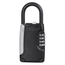 Key Lock Box with 4Digit Combination, Dual Key Capacity, Weatherproof Wall Mounted Key Safe