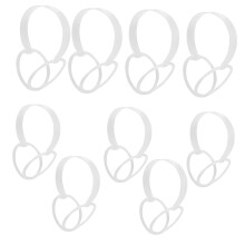 10 Pack Transparent Earmuff Frame Holders for DIY Ear Warmers, Durable and Easy to Assemble