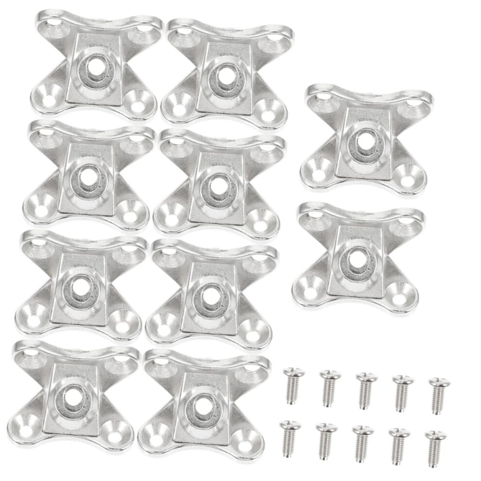 10Pcs Butterfly Shape Metal Shelf Brackets Corner Brace For Cabinet Furniture Quick Assembly 9045646511726