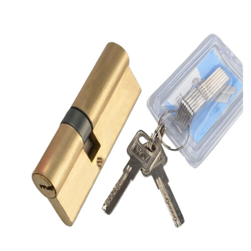 Euro Cylinder Lock 95mm AntiTheft Brass Door Lock Cylinder, AntiDrill Security Core, Easy Replacement