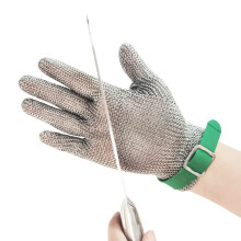 Stainless Steel Mesh Cut Resistant Glove with Flexible Chainmail Design, NonSlip Waterproof Food Grade Safety (1pcs/XXS)