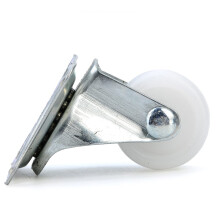 4PCS 1 Inch Nylon Caster Wheels 10Kg Load White Swivel Casters Dual Bearing 360 Smooth Roll