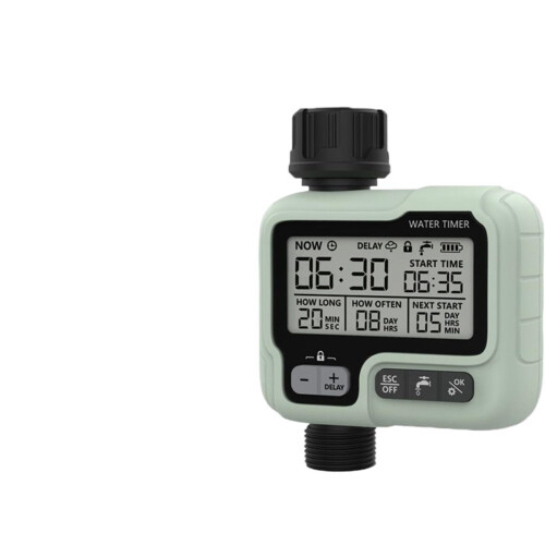 Automatic Water Timer with Large Digital Display, Programmable Garden Irrigation Timer, Water Saving Design 2
