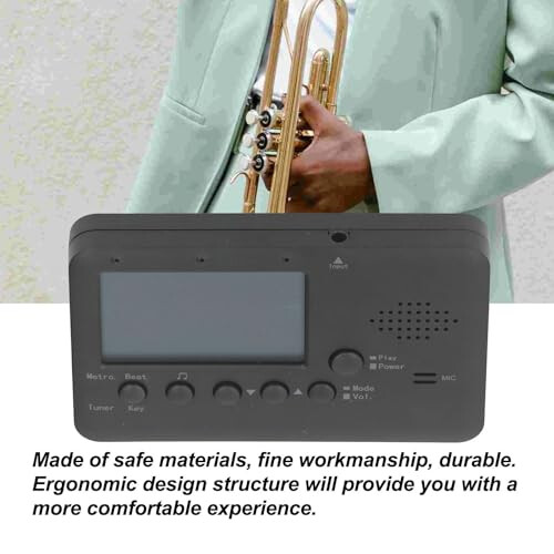 Clip On Tuner for Wind Instruments with Accurate Pitch Detection, Quick Response and Universal Compatibility 2