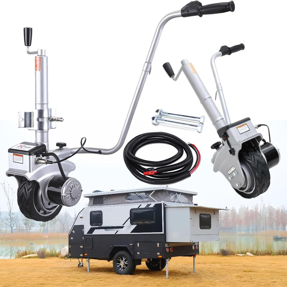 12V 350W Electric Trailer Dolly With Automatic Brake, 2270Kg Heavy Duty Trailer Mover For Rv And Boat 9045646527055