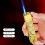 Torch Lighter Refillable Butane with Windproof Blue Flame, Visible Fuel Window, Embossed Dragon Design 2