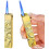 Torch Lighter Refillable Butane with Windproof Blue Flame, Visible Fuel Window, Embossed Dragon Design 3
