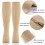Zipper Compression Socks 1520mmHg Open Toe Graduated Support for Circulation 3