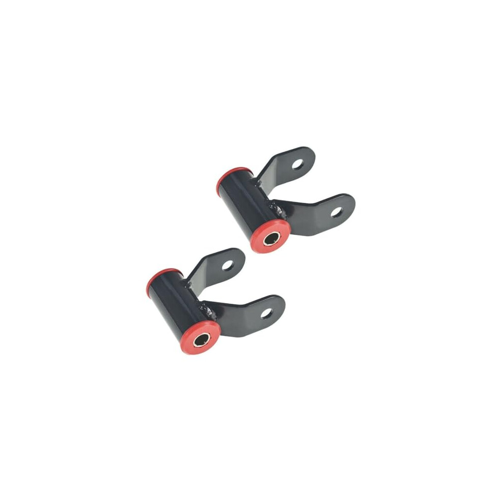 Lowering Shackles 2 Inch Adjustable Rear Drop Leveling Kit Polished For 20022008 Dodge Ram 1500 Black 9351714736954