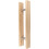 Modern Wooden Door Handle Set Solid Wood Sliding Pull H Shape DualSided Waterproof Varnish Grip 1