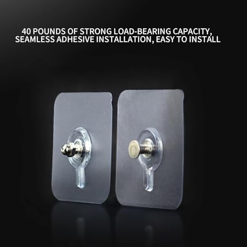 No Drill Picture Hanging Kit 24pcs 44lb Load Capacity Wall Safe Hooks and Hardware Set 1