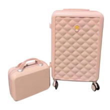 20 Inch Carry On Luggage with Lock, Lightweight Hardshell Suitcase Set with 14' Cosmetic Bag