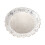 Metal Fruit Bowl,Decorative Fruit Holder Round Storage-White 1