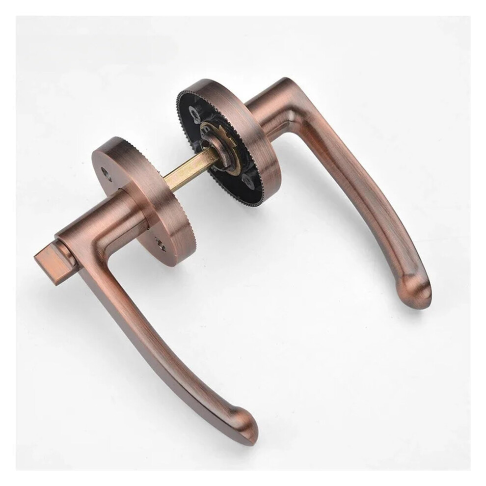 Silent Zinc Alloy Privacy Door Handle Lock 70Mm Keyless Interior Knob For Bathroom And Bedroom 9045646512808