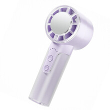 3 Speed Folding Handheld Fan Small Quiet Desk Fan-Purple
