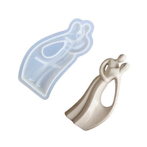 Couple Figurine Silicone Mold Valentine's Theme Candle-3
