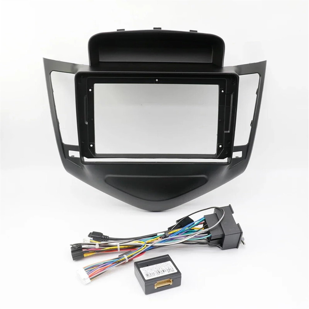 2Din Car Radio Frame 9 Inch Double Din Stereo Fascia With Canbus Cable For Chevy Cruze 20092014 9351714737432