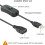 USB Switch Cable 28cm Inline Extension White, Easy Power Control for String Lights and USB Devices 3