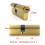 Euro Cylinder Lock 95mm AntiTheft Brass Door Lock Cylinder, AntiDrill Security Core, Easy Replacement 3