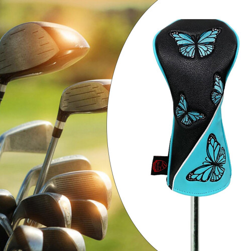 Golfkølle med træbeskyttelse, sommerfuglemønster 1