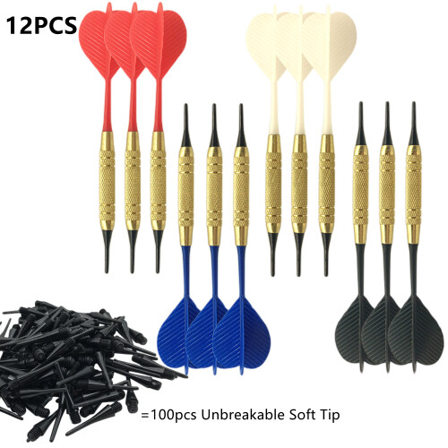 Darts din plastic pentru tablă electronică, set de 12 darts pentru E 1
