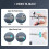 Cordless Airbrush Kit with Compressor, Dual Action Gravity Feed for Makeup, Models, Cake 4