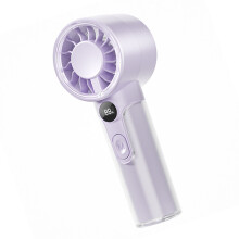 USB Rechargeable Mini Fan Portable Handheld Fan with 100-Purple