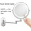 8 Inch Wall Mounted Makeup Mirror with Touch LED Lighting, 7X Magnification, Double Sided, 360 Rotation 5
