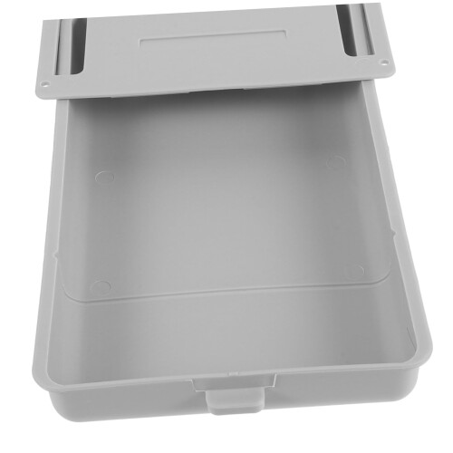 Under Desk Adhesive Drawer Organizer, Large Hidden Storage for Office Home, Light Grey 2