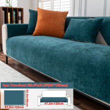 (Blackish Green, 35.4*47.2in(90*120cm)) 1pc Sofa Cushion Universal for All Seasons Easy Modern Non-Slip Sofa Cover Full Cover Universal Cover