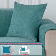 (Water Green, 17*7*17.7in(45*45cm)) 1pc Sofa Cushion Universal for All Seasons Easy Modern Non-Slip Sofa Cover Full Cover Universal Cover