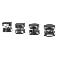Turntable Isolation Feet Black Spring Suspension Spikes for Speakers HiFi Amplifier Vibration Noise Reduction