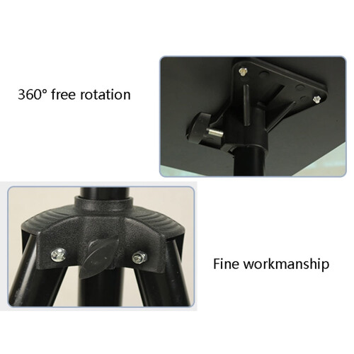 Adjustable Tripod Projector Stand with Stable Metal Construction, Foldable Laptop Mount for Stage or Studio, Small Size 2