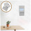 Wall File Organizer SpaceSaving Wall Mount for Home Office School Adjustable Multilayer Design 5