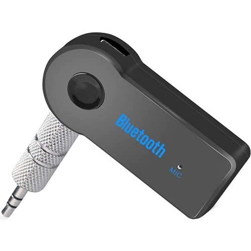 Mini Wireless Bluetooth Audio Receiver 3.5mm Adapter for Car Stereo and Speaker with LED Control
