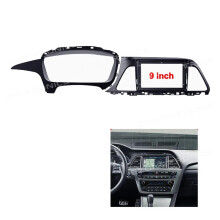 9 Inch Car Radio Fascia Frame for Hyundai Sonata 2014‑2017, ABS Dashboard Trim Panel Replacement for Seamless Installation