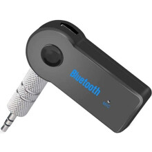Bluetooth AUX Adapter 4.1 Receiver for Car Stereo and Home Noise Cancelling Mic, Bass Boost, Hands Calling