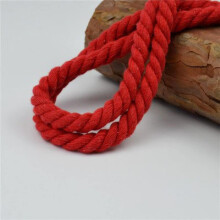 8mm Red Macrame Rope Soft Twisted Cotton for DIY Crafts Hanging Baskets and Home Decor