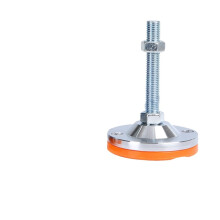 Adjustable Leveling Feet M16 D50x100 Heavy Duty Metal Foot Pad with Stable Support and Anti Slip Base