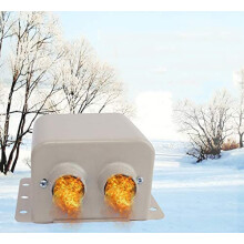 12V Car Heater 800W PTC Ceramic Fast Heating Defroster with Dual Air Outlets for Windshield