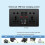 UK Black Wall Socket with USB TypeC 18W Smart Fast Charging, 13A Double Plug Power Outlet 220V 4
