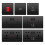 UK Black Wall Socket with USB TypeC 18W Smart Fast Charging, 13A Double Plug Power Outlet 220V 5