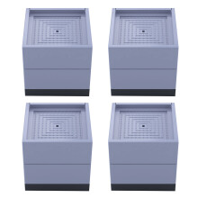 Adjustable Furniture Legs 4pcs 7.5cm Sofa and Bed Risers with Mounting Plate for Enhanced Stability