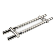 Brushed Stainless Steel Sliding Door Handle, Rust‑Resistant Modern Round Tube Pull for Barn and Wooden Doors, 395250mm