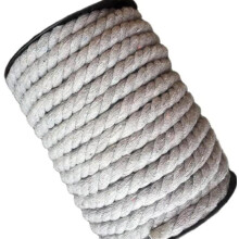 10mm Light Gray Macrame Rope 23m Soft Durable 3 Strand Twisted Cord for Wall Hanging and Plant Hangers
